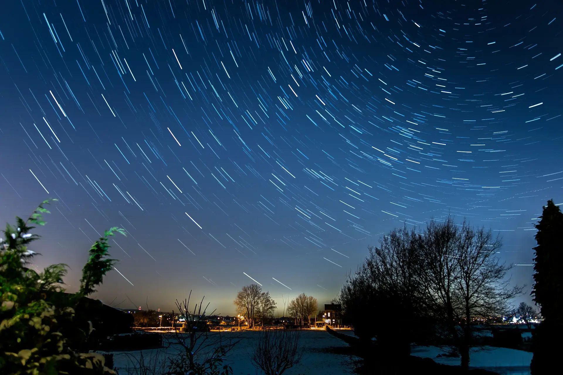 long photo expousre of stars